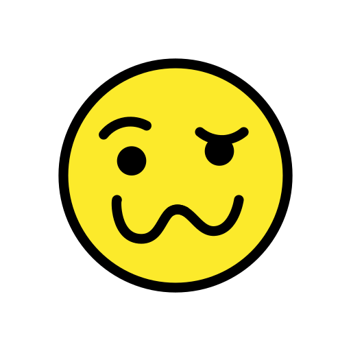 Schwindeliges Gesicht as drawn by OpenMoji in 17.0