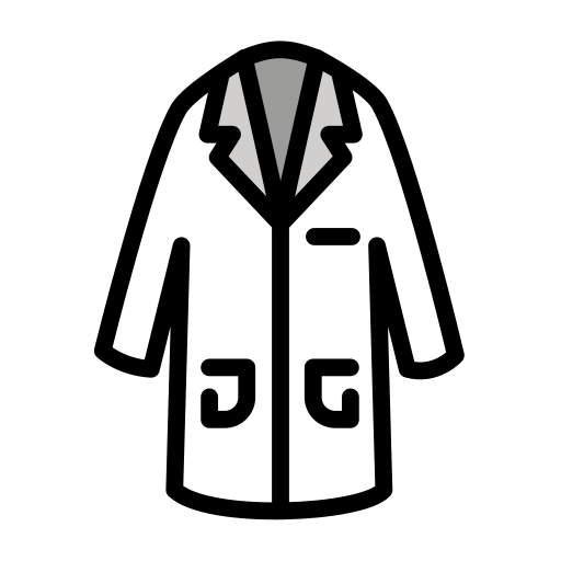 Lab Coat as drawn by OpenMoji in 17.0