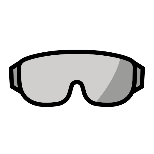 Goggles as drawn by OpenMoji in 17.0