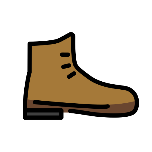 Hiking Boot as drawn by OpenMoji in 17.0
