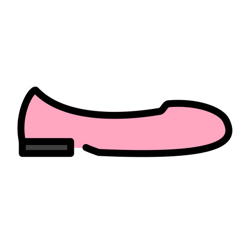 Flat Shoe as drawn by OpenMoji in 17.0