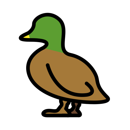 Duck as drawn by OpenMoji in 17.0