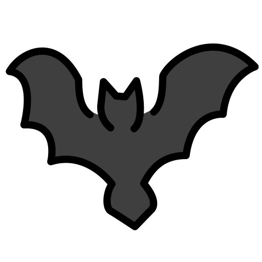 Bat as drawn by OpenMoji in 17.0