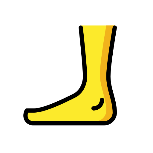 Foot as drawn by OpenMoji in 17.0