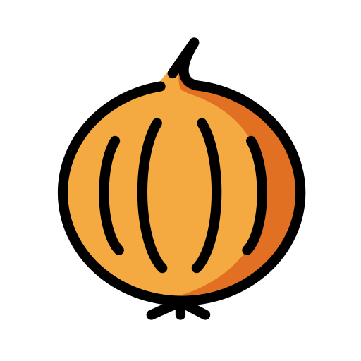Onion as drawn by OpenMoji in 17.0