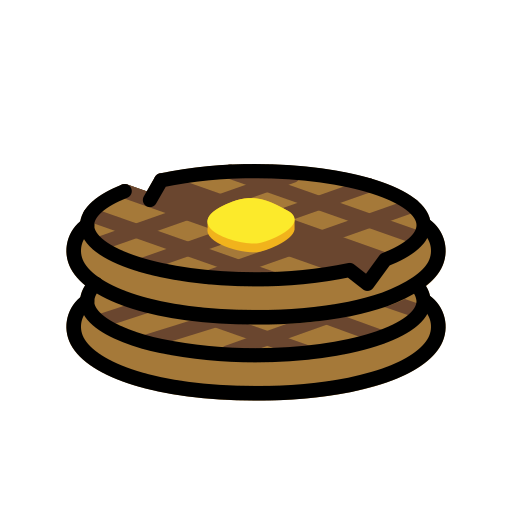 Waffle as drawn by OpenMoji in 17.0