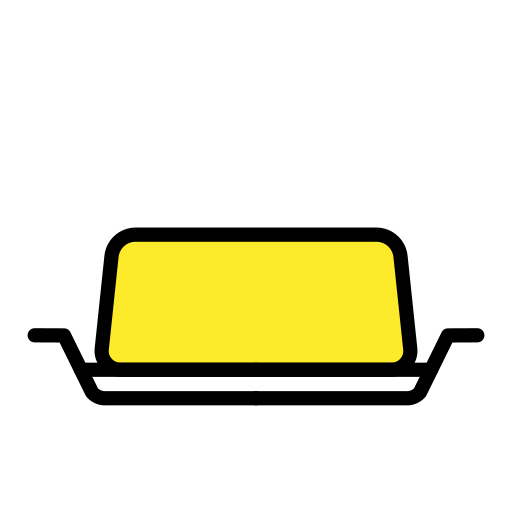 Butter as drawn by OpenMoji in 17.0