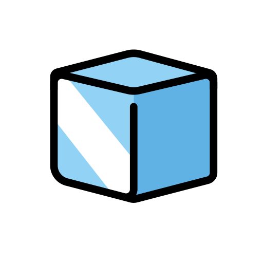 Ice as drawn by OpenMoji in 17.0