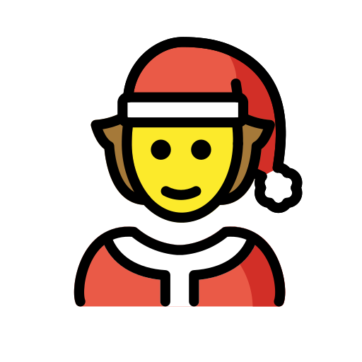 Mx Claus as drawn by OpenMoji in 17.0