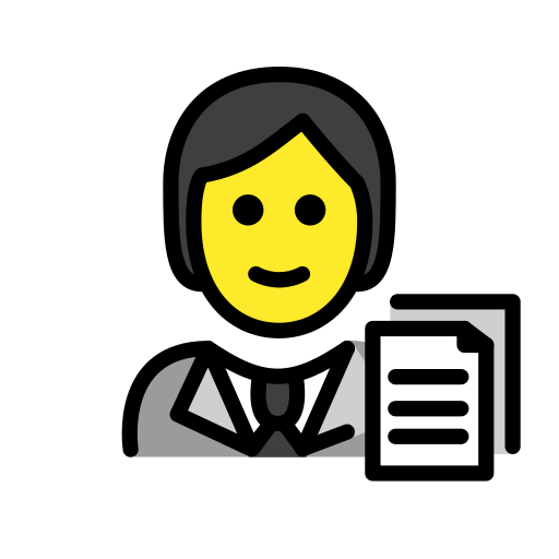 Office Worker as drawn by OpenMoji in 17.0