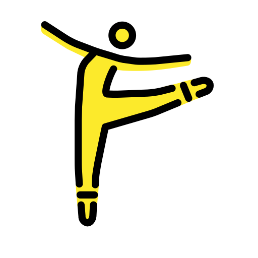 Ballet Dancer as drawn by OpenMoji in 17.0