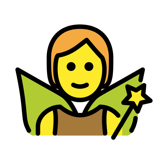 Fairy as drawn by OpenMoji in 17.0
