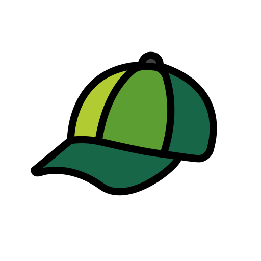 Billed Cap as drawn by OpenMoji in 17.0