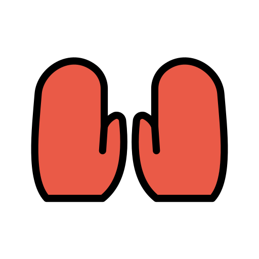Gloves as drawn by OpenMoji in 17.0
