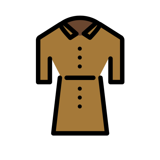Coat as drawn by OpenMoji in 17.0