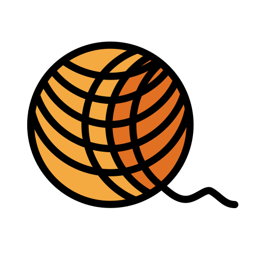 Yarn as drawn by OpenMoji in 17.0