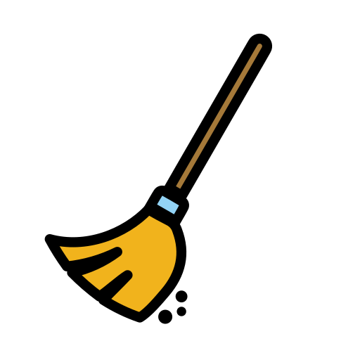 Broom as drawn by OpenMoji in 17.0