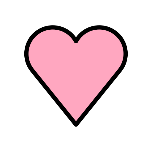Pink Heart as drawn by OpenMoji in 17.0