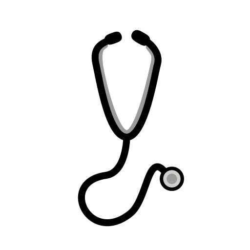 Stethoscope as drawn by OpenMoji in 17.0