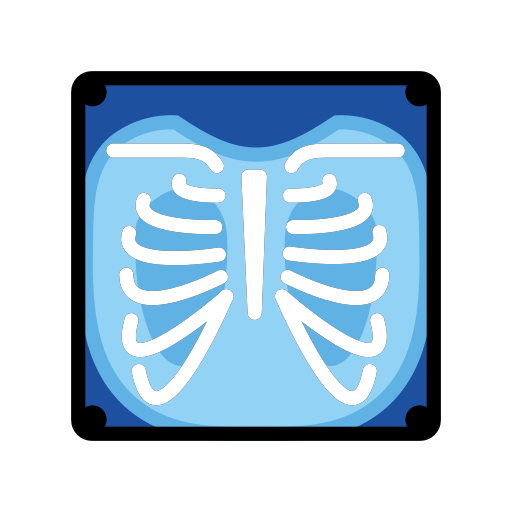 X-Ray as drawn by OpenMoji in 17.0