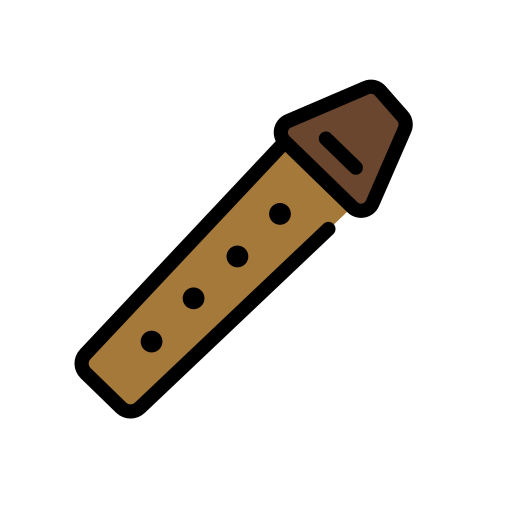 Flauto as drawn by OpenMoji in 17.0