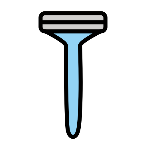 Razor as drawn by OpenMoji in 17.0