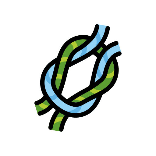 Knot as drawn by OpenMoji in 17.0