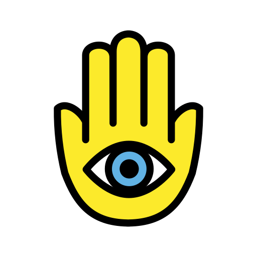 Hamsa as drawn by OpenMoji in 17.0
