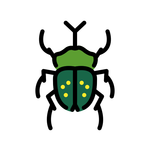 Beetle as drawn by OpenMoji in 17.0