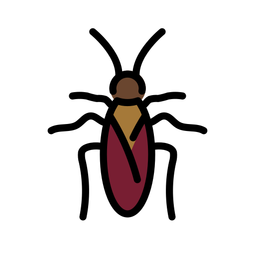 바퀴벌레 as drawn by OpenMoji in 17.0