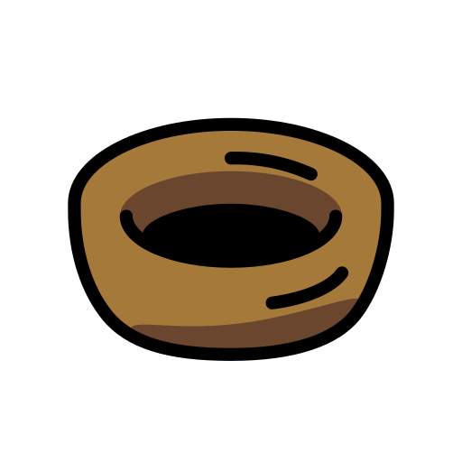 Empty Nest as drawn by OpenMoji in 17.0