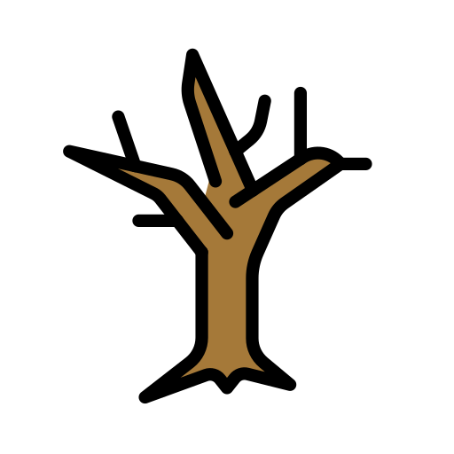 Leafless Tree as drawn by OpenMoji in 17.0