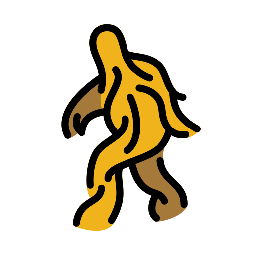 털복숭이 as drawn by OpenMoji in 17.0