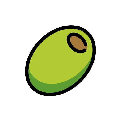 Olive as drawn by OpenMoji in 17.0