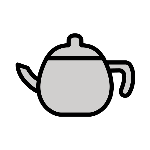 Teapot as drawn by OpenMoji in 17.0