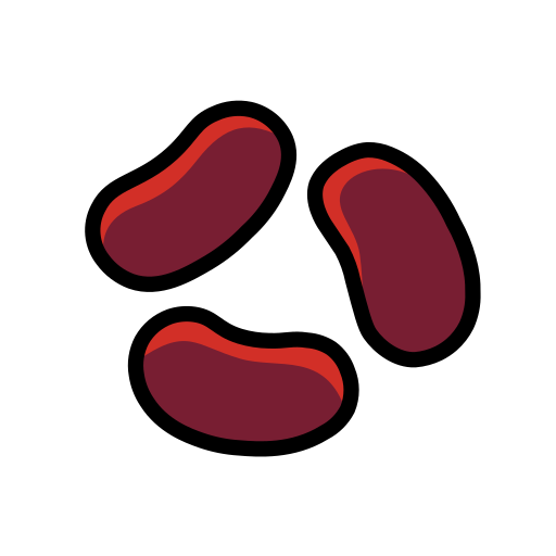 Beans as drawn by OpenMoji in 17.0