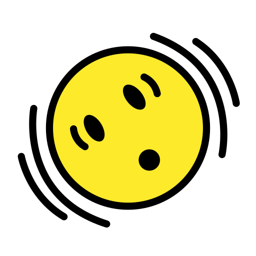 Shaking Face as drawn by OpenMoji in 17.0
