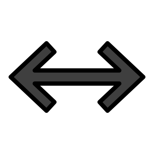 Left-Right Arrow as drawn by OpenMoji in 17.0