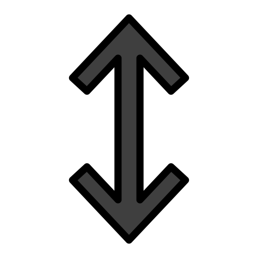 Up-Down Arrow as drawn by OpenMoji in 17.0