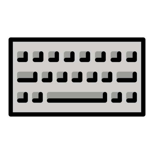 Keyboard as drawn by OpenMoji in 17.0
