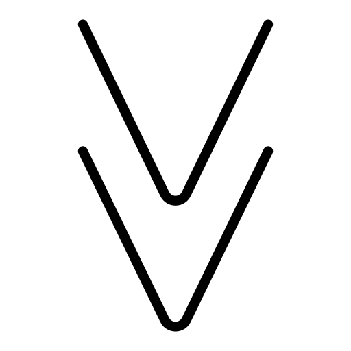 Doppelpfeile Nach Unten as drawn by OpenMoji in 17.0