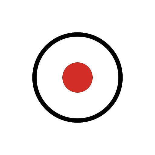 Record Button as drawn by OpenMoji in 17.0