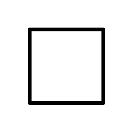 White Medium Square as drawn by OpenMoji in 17.0