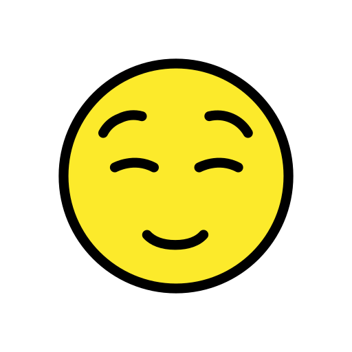 Smiling Face as drawn by OpenMoji in 17.0
