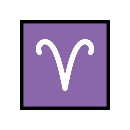 Aries as drawn by OpenMoji in 17.0