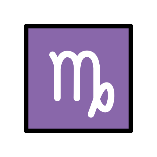 Virgo as drawn by OpenMoji in 17.0