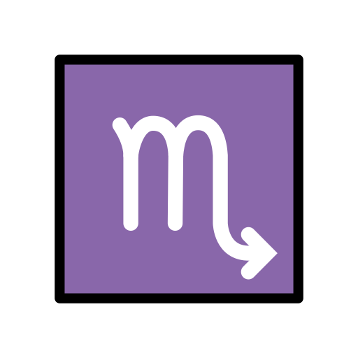 Scorpio as drawn by OpenMoji in 17.0