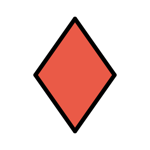 Diamond Suit as drawn by OpenMoji in 17.0