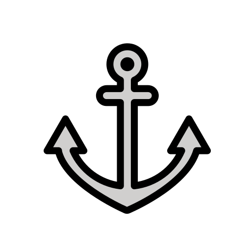 Anchor as drawn by OpenMoji in 17.0