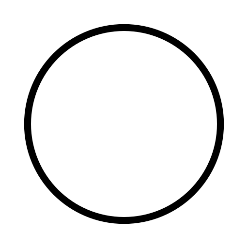 White Circle as drawn by OpenMoji in 17.0